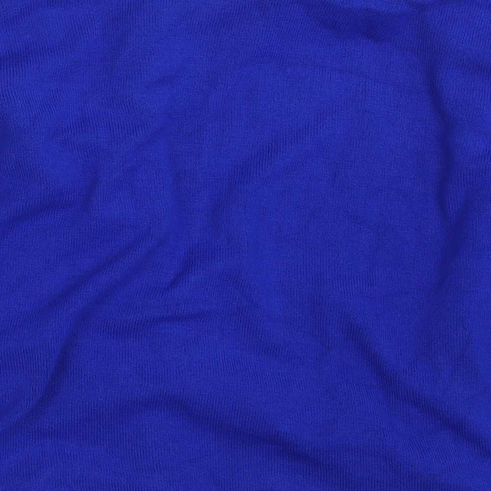 Envy Womens Blue Striped Pullover Jumper Size L