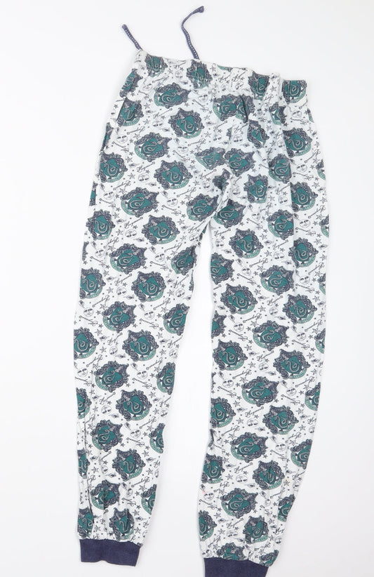 Love to Lounge Womens Blue Geometric Capri Pyjama Pants Size 6 - Harry Potter