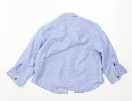 Tomboys Boys Blue Basic Button-Up Size 2-3 Years