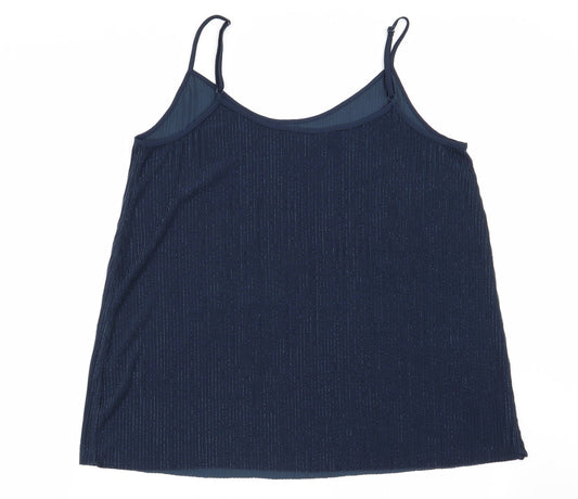 NEXT Womens Blue Basic Tank Size 14