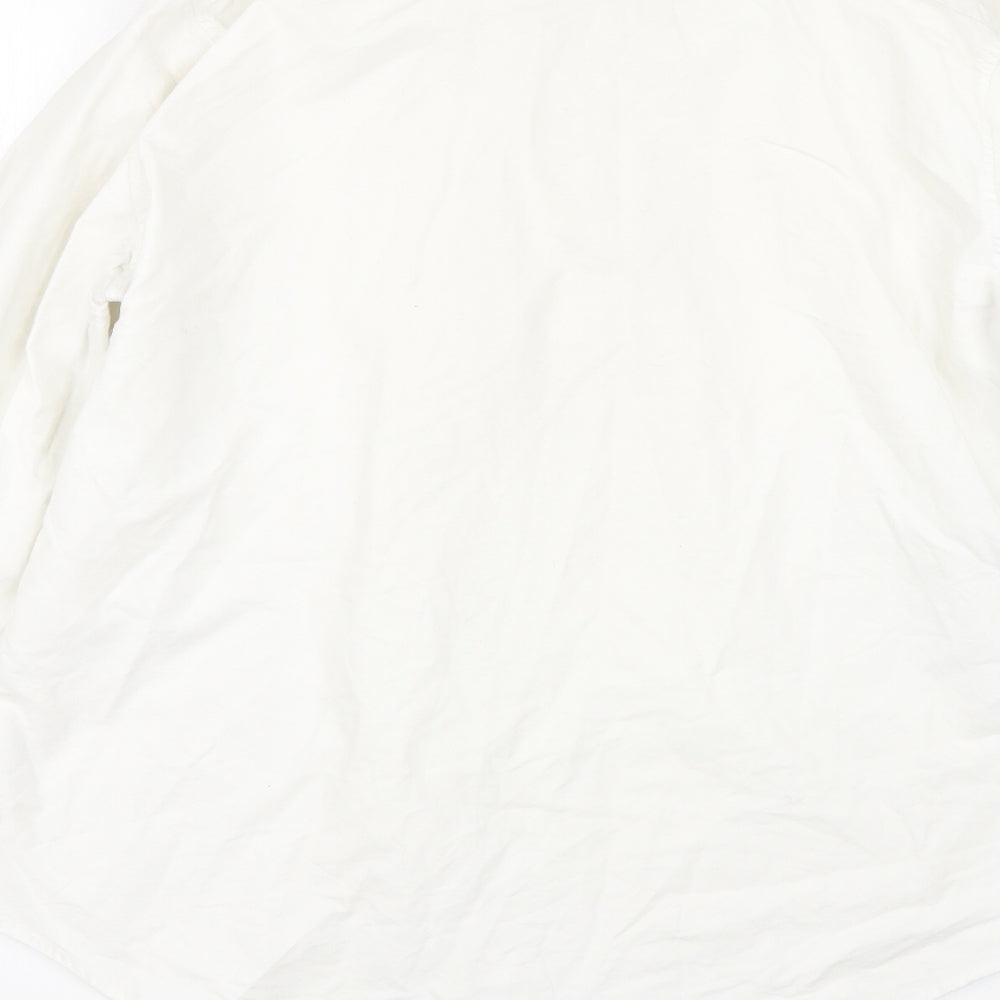 NEXT Mens Beige Button-Up Size XL