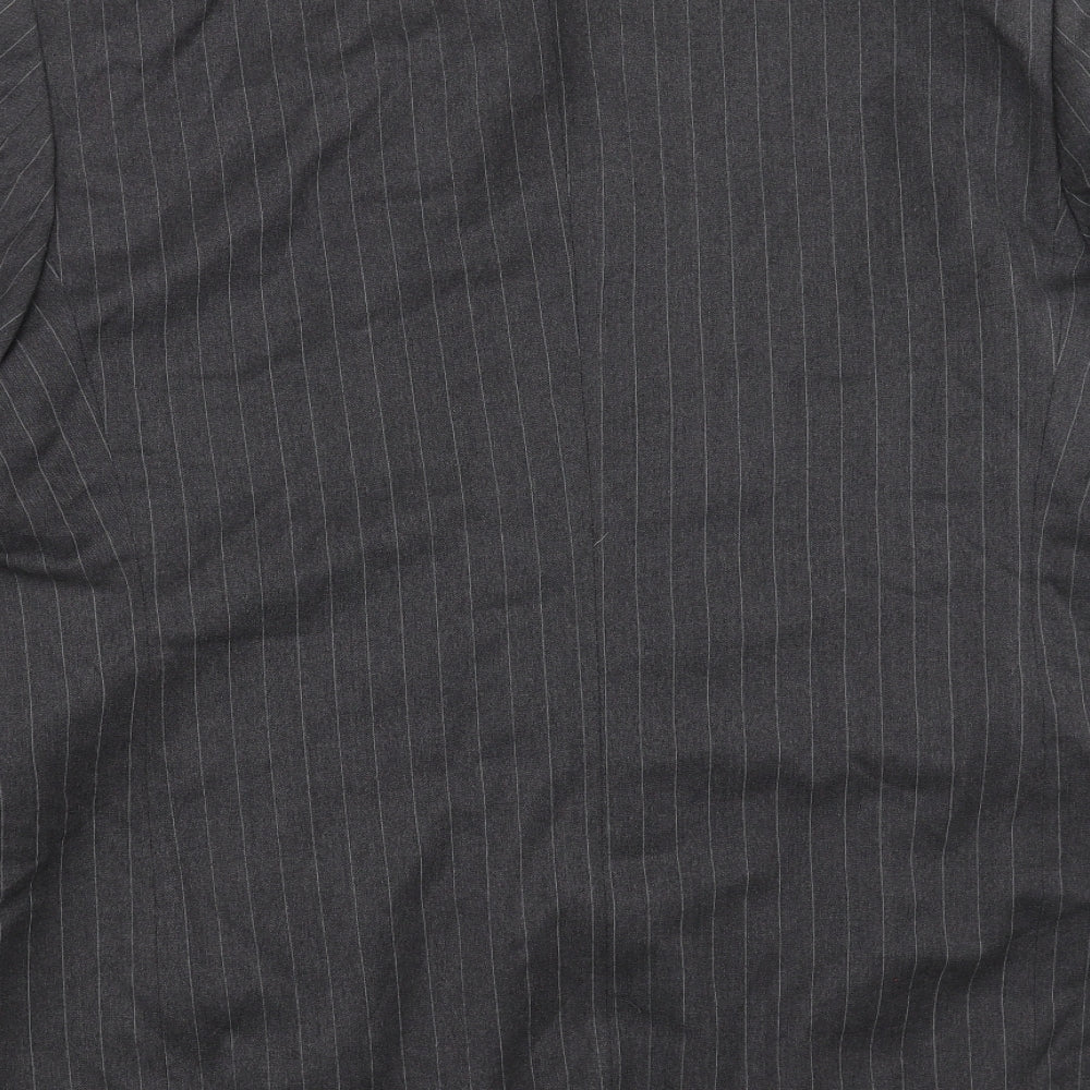 Mr Harry Mens Grey Striped Jacket Suit Jacket Size 46