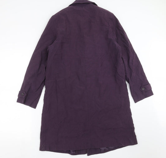 NuAge Womens Purple Jacket Coat Size 10
