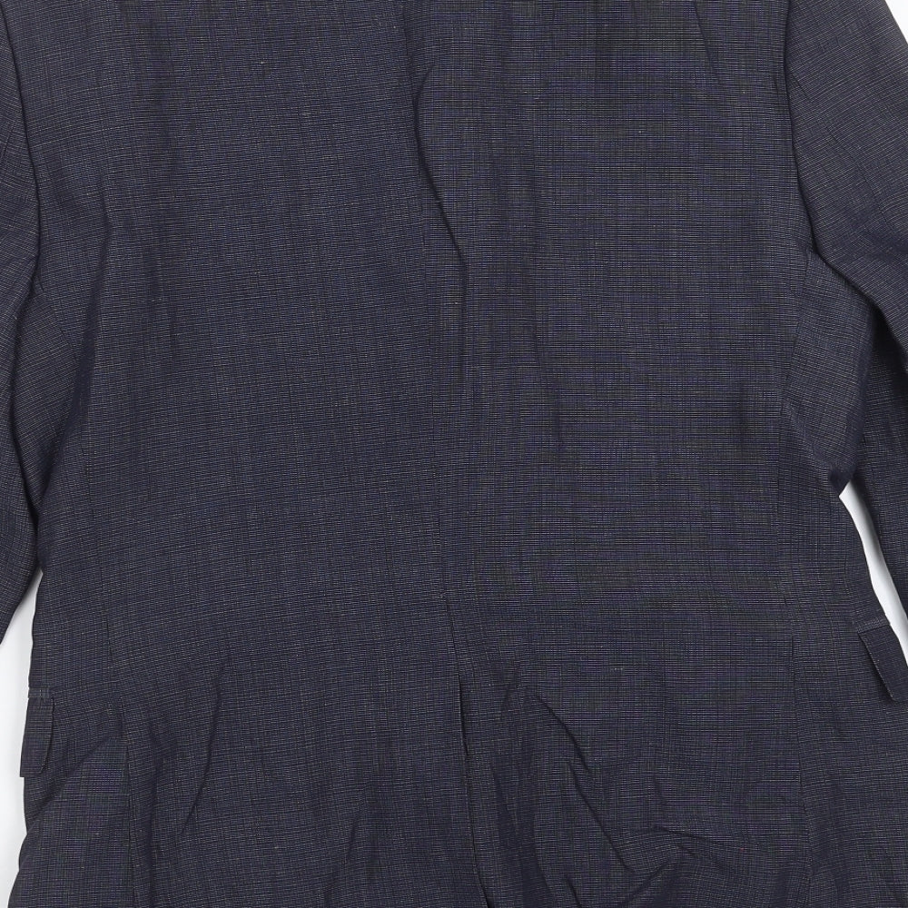 H&M Mens Blue Jacket Suit Jacket Size 36