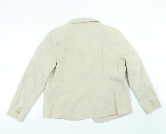 Bonmarché Womens Beige Jacket Suit Jacket Size 18