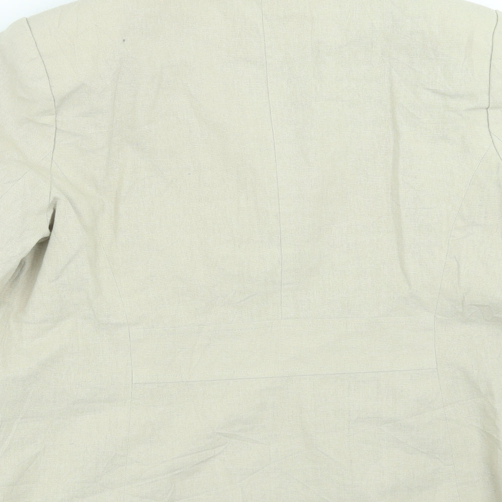 Bonmarché Womens Beige Jacket Suit Jacket Size 18