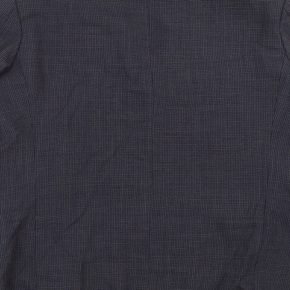 Marks and Spencer Mens Blue Check Jacket Suit Jacket Size 40
