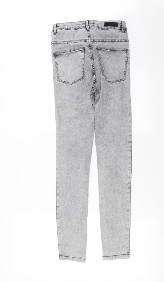 House Of Denim Womens Grey Denim Skinny Jeans Size 8 L28 in
