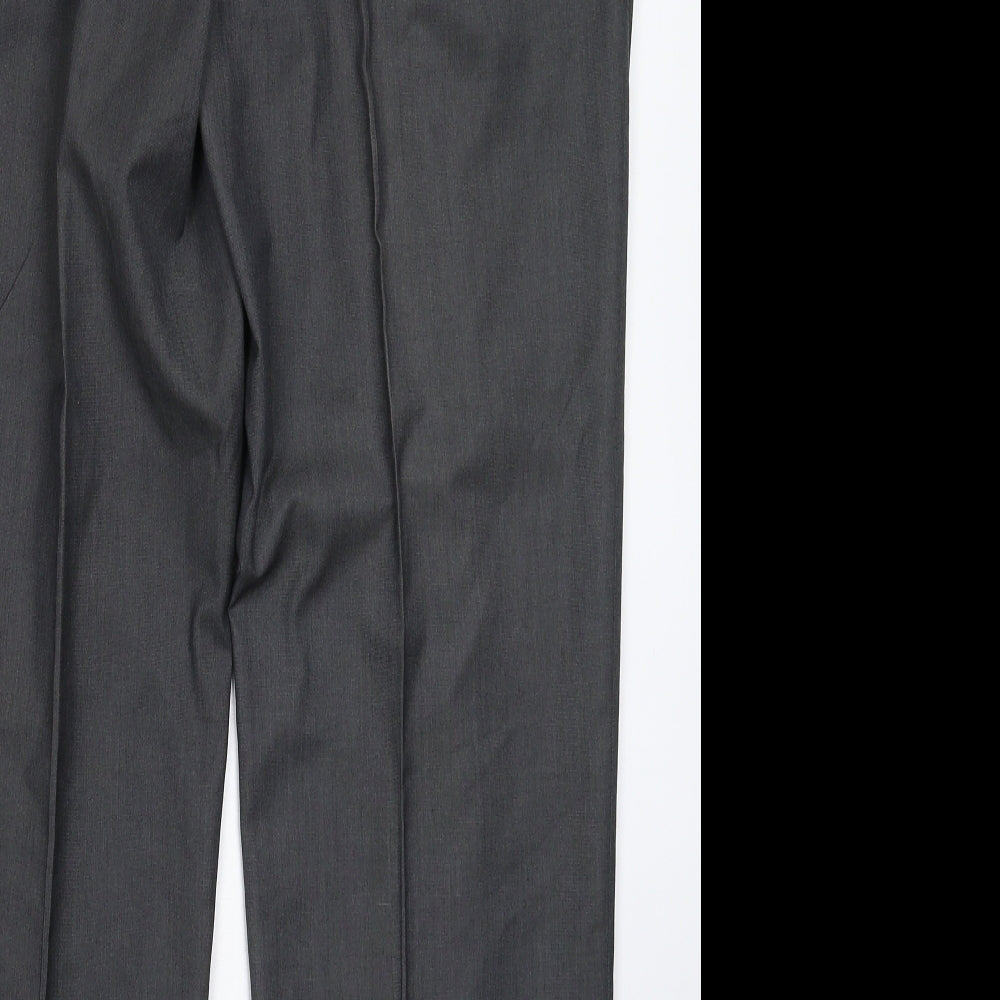 Brentwood Mens Grey Dress Pants Trousers Size 36 L31 in