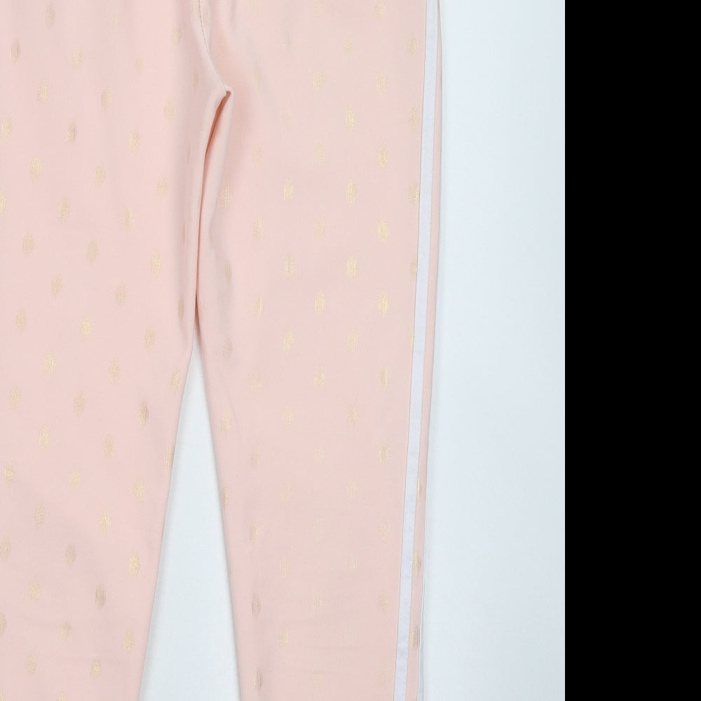 Preworn Womens Pink Striped Trousers Size M L25 in