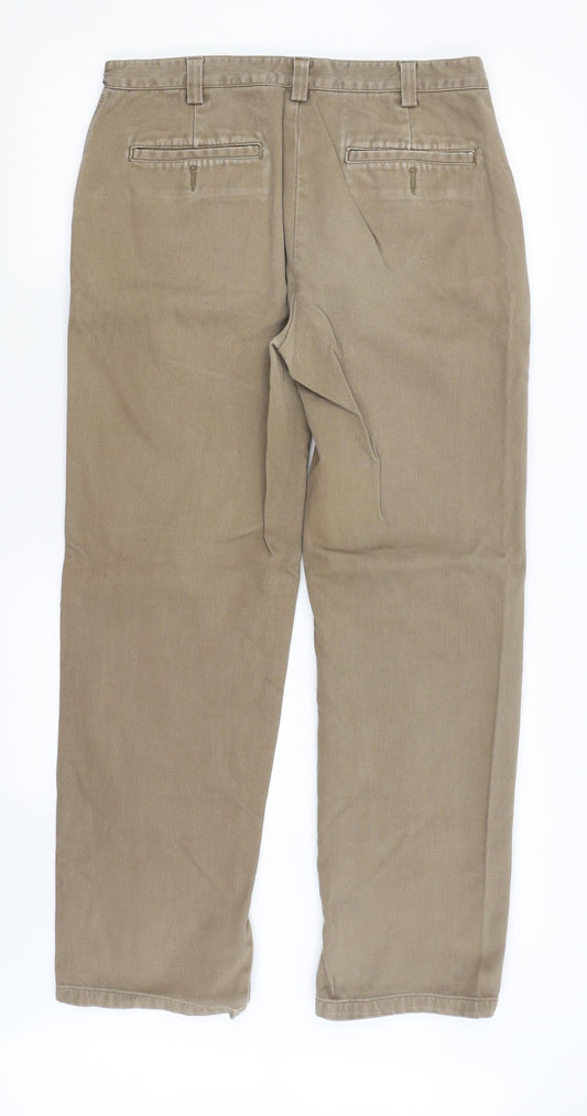 Wolsey Mens Beige Straight Jeans Size 34 in L30 in