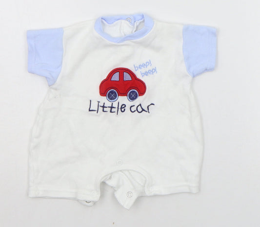 pex Baby White Babygrow One-Piece Size 3-6 Months - CAR