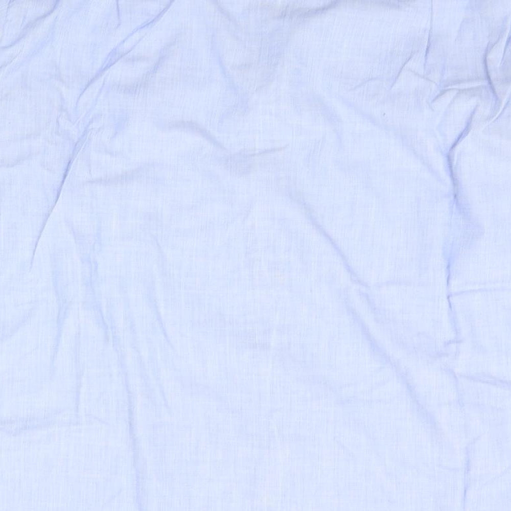 The Burton Collection Mens Blue Button-Up Size 15