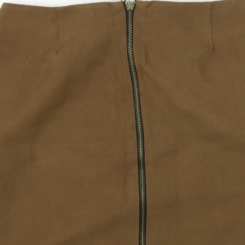 Atmosphere Womens Brown A-Line Skirt Size 26 in