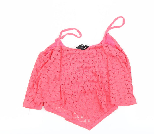 New Look Womens Pink Basic Tank Size 8