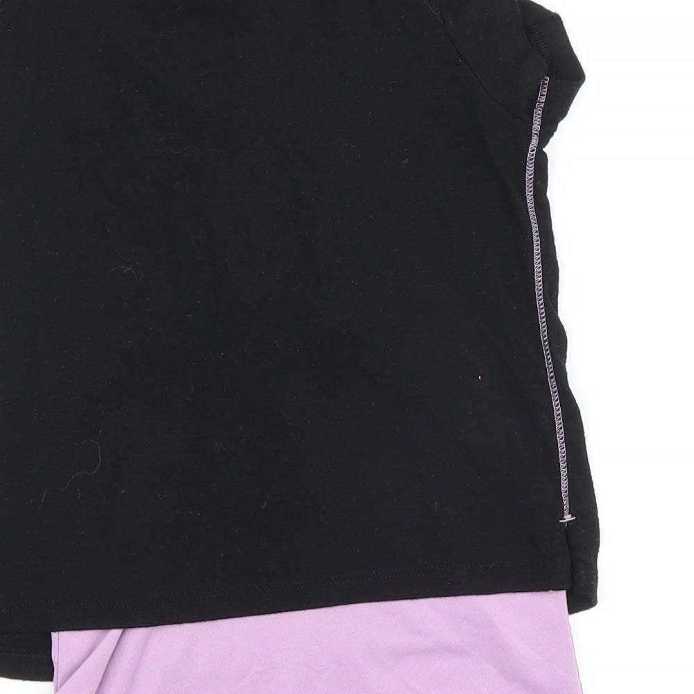 George Girls Black Basic T-Shirt Size 5-6 Years