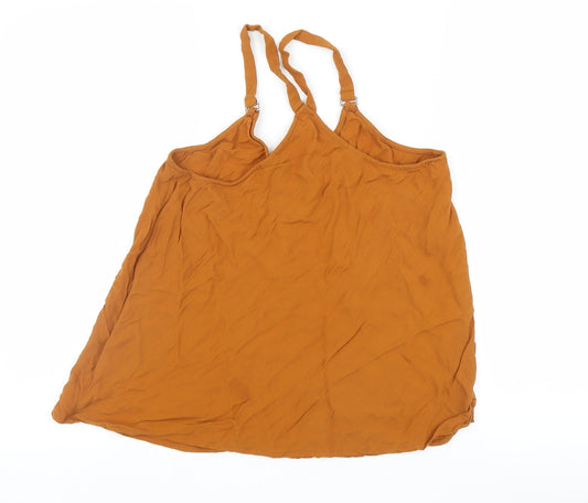 New Look Womens Brown Basic Tank Size 12