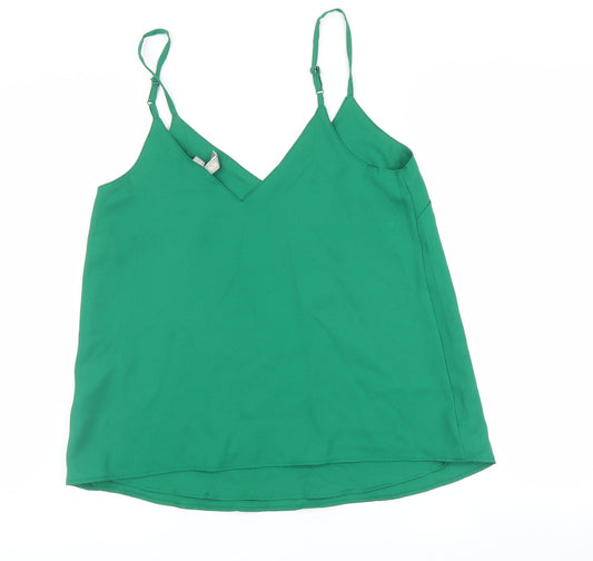 ASOS Womens Green Basic Tank Size 8
