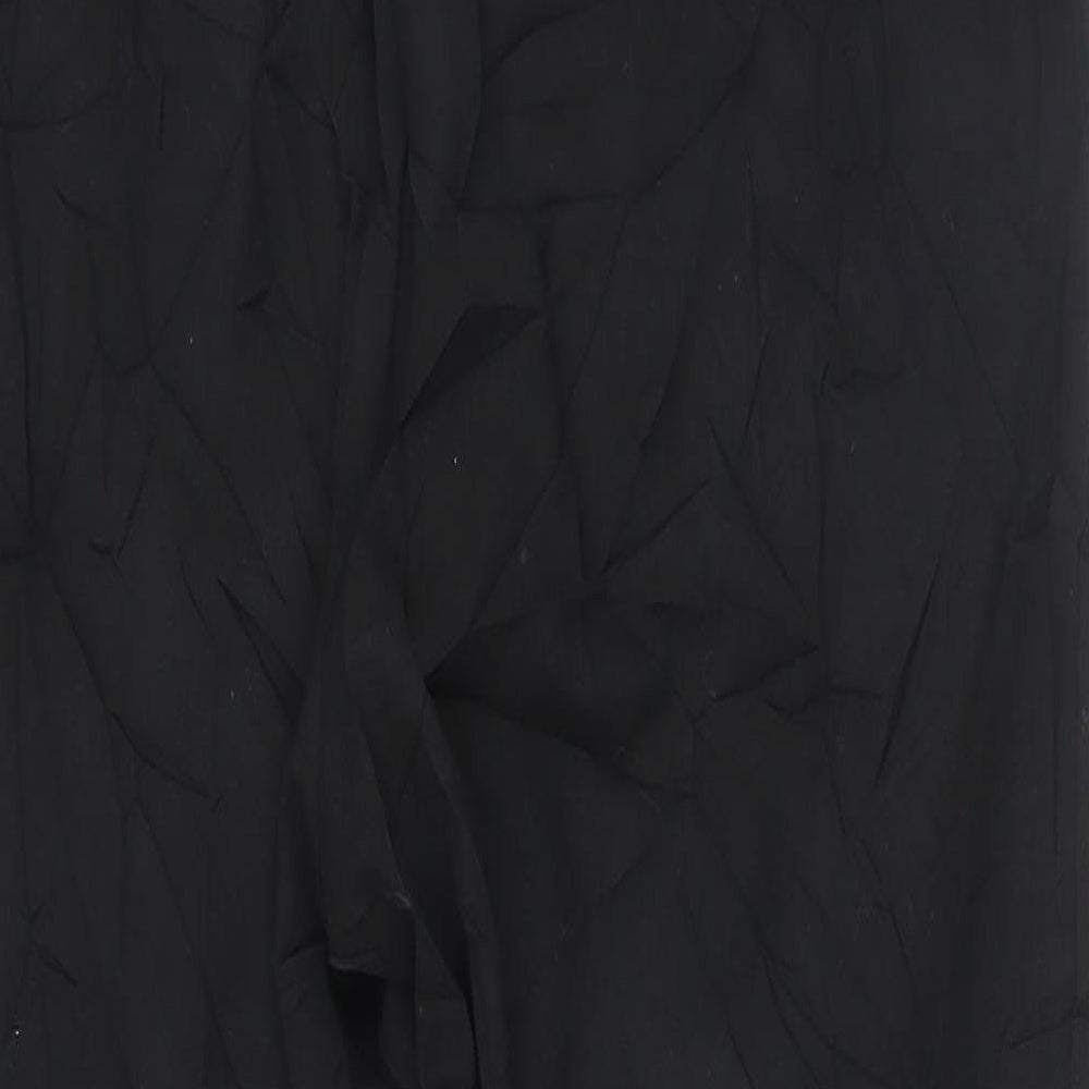 Marks and Spencer Womens Black Trousers Size 14 L28.5 in