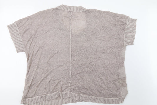 Preworn Womens Beige Pullover Sweatshirt Size 22