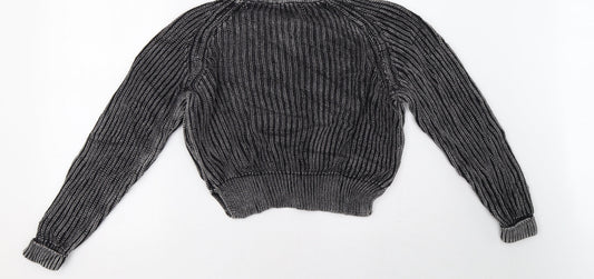 H&M Womens Grey Pullover Sweatshirt Size S
