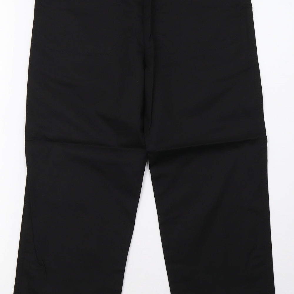 moose Womens Black Trousers Size 12 L26 in