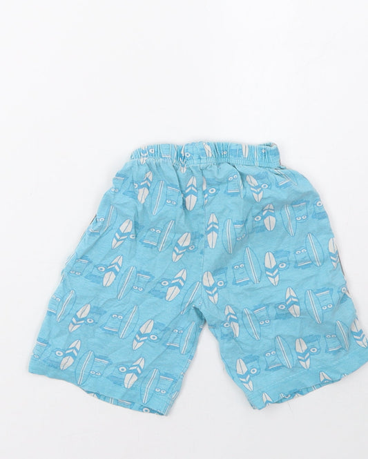 George Boys Blue Polka Dot Sleep Shorts Size 3-4 Years