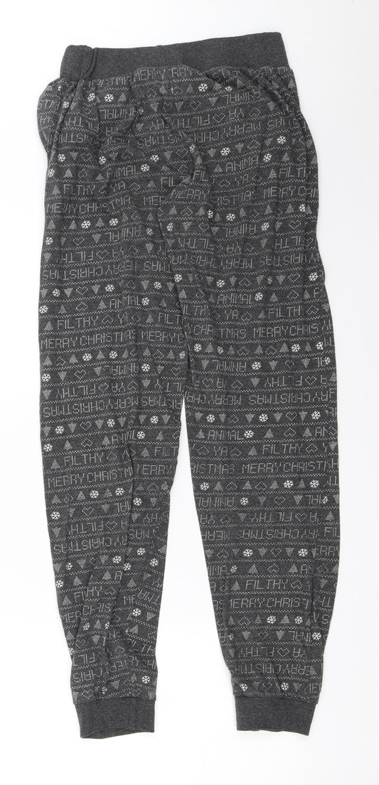 Primark Girls Grey Solid Top Pyjama Pants Size S - Home Alone christmas
