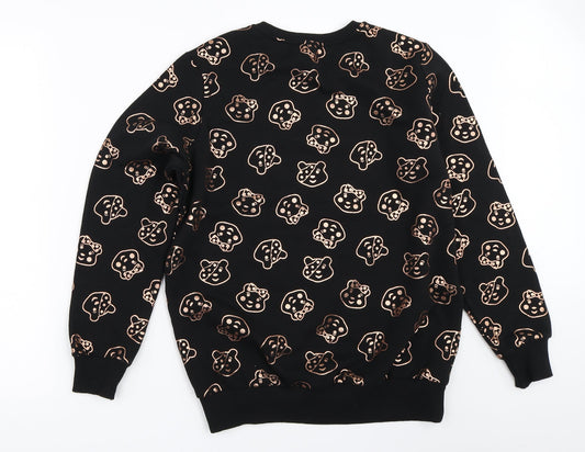 George Womens Black Pullover Sweatshirt Size S