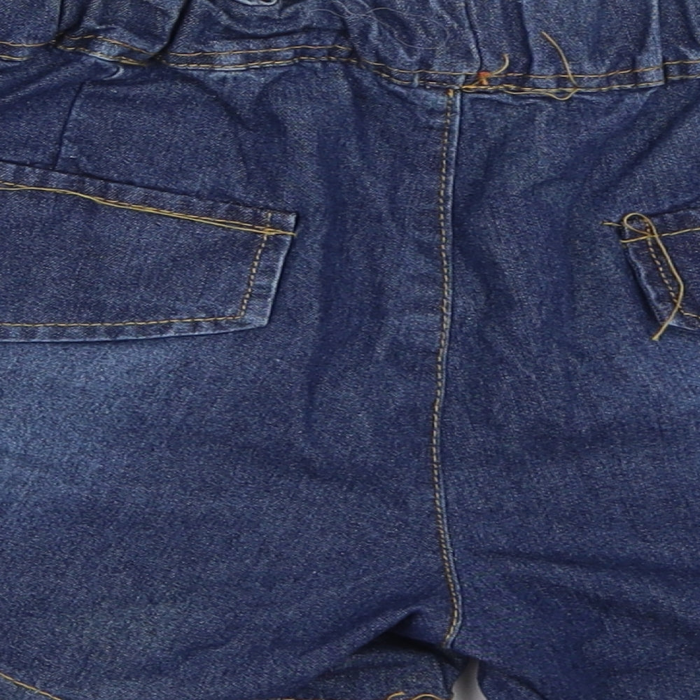 Preworn Womens Blue Denim Hot Pants Shorts Size 28 in