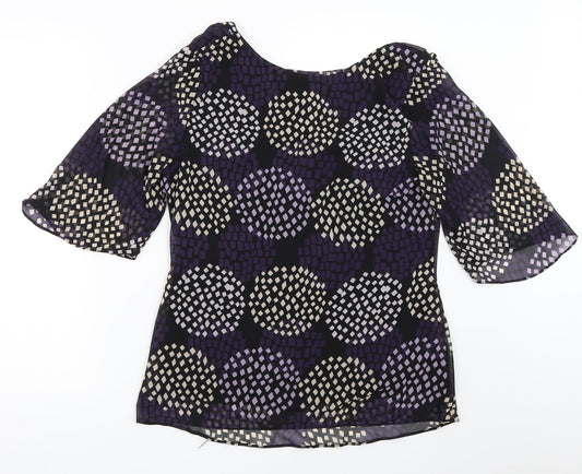 BM Womens Black Basic Blouse Size 12
