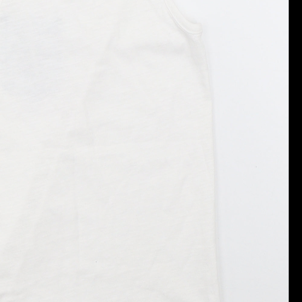 NEXT Boys White Basic Tank Size 7 Years