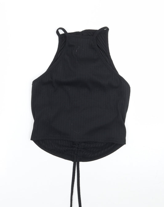 Missguided Womens Black Basic Tank Size 6