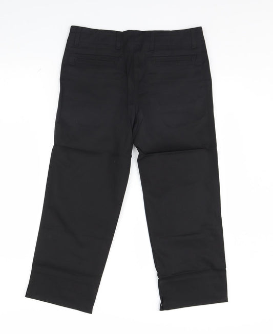 woose Womens Black Trousers Size 12 L23 in