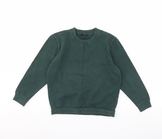 George Boys Green Pullover Jumper Size 9 Years