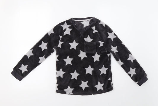 George Girls Grey Top Pyjama Set Size 9-10 Years - Star Print