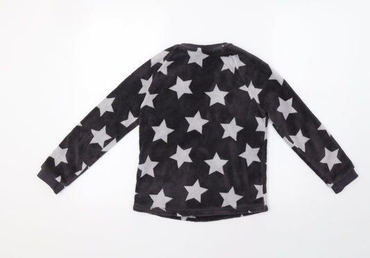 George Girls Grey Top Pyjama Set Size 9-10 Years - Star Print