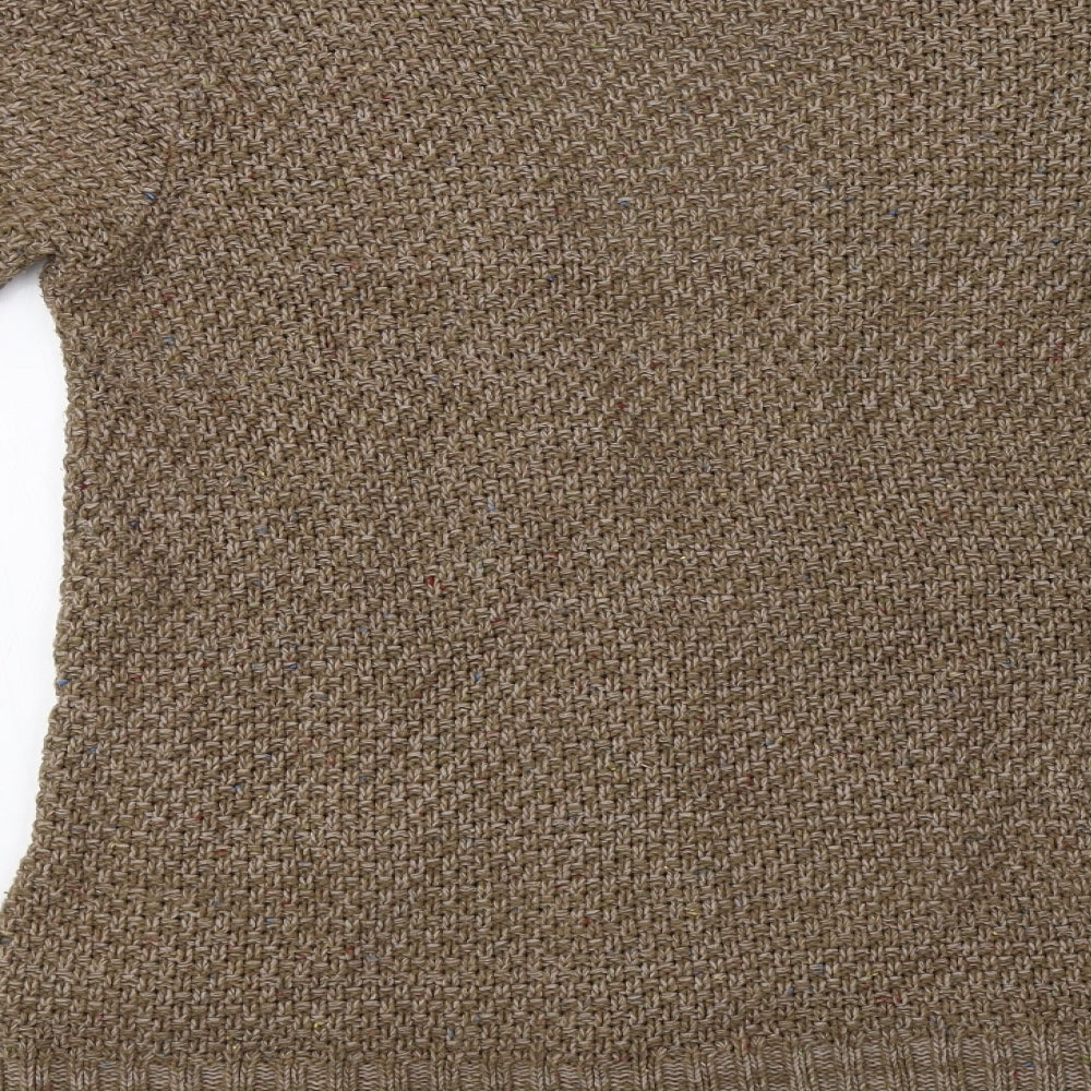 Preworn Womens Brown Cardigan Jumper Size S