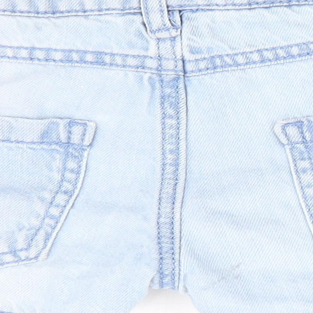 Florence and Fred Girls Blue Hot Pants Shorts Size 5-6 Years - Distressed look