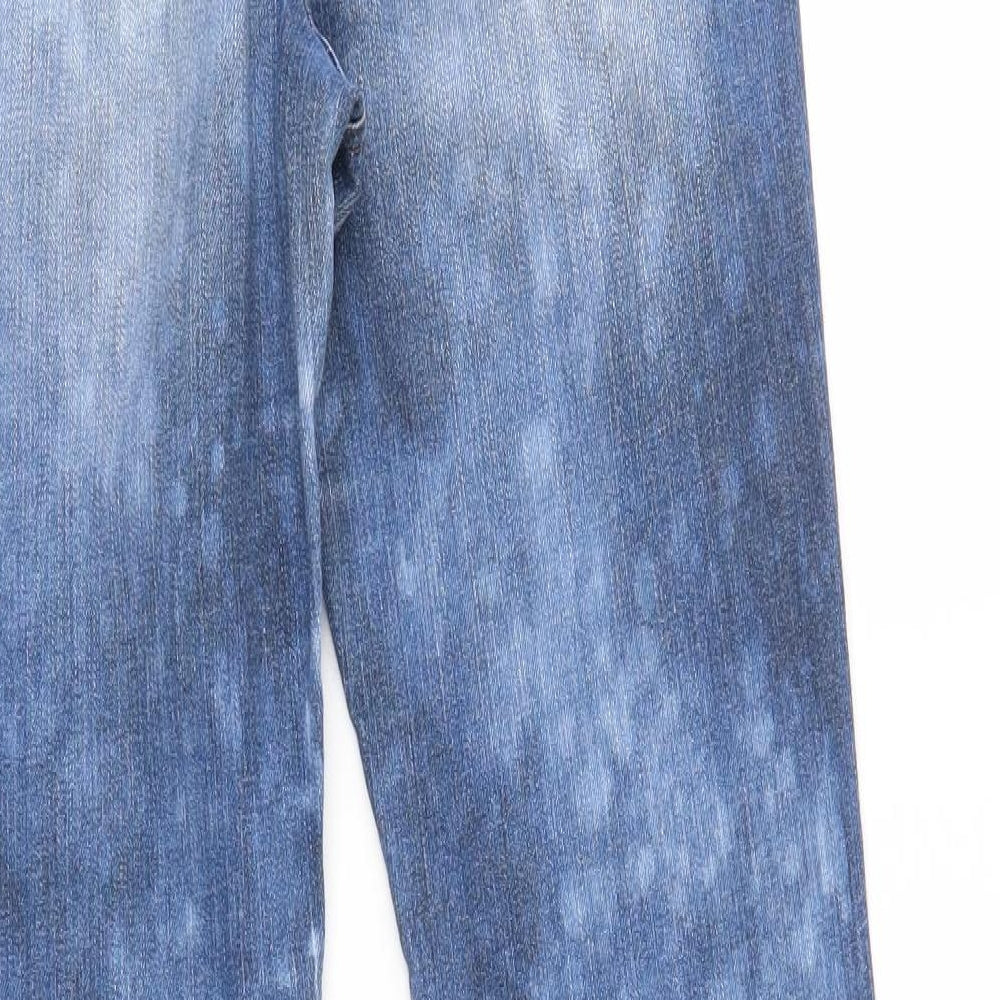 Papaya Womens Blue Straight Jeans Size 8 L28 in