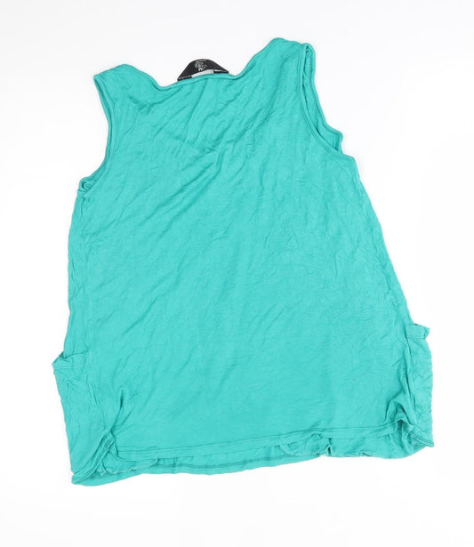 Mothercare Womens Green Basic Blouse Size 10