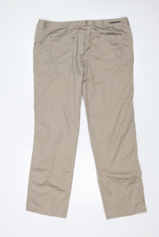 ARYTON Womens Beige Trousers Size 18 L30 in
