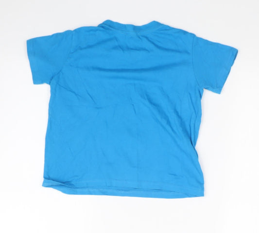 J&G Boys Blue Solid Pyjama Top Size 6 Years
