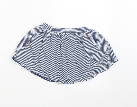 NEXT Girls Blue Striped Hot Pants Shorts Size 2-3 Years