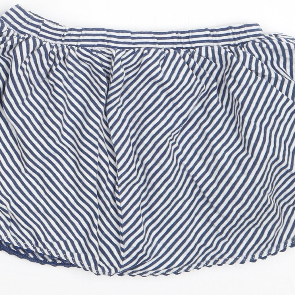 NEXT Girls Blue Striped Hot Pants Shorts Size 2-3 Years