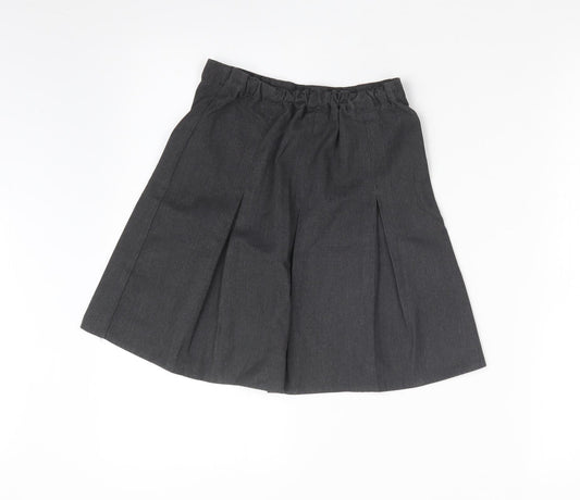 George Girls Grey Pleated Skirt Size 7-8 Years