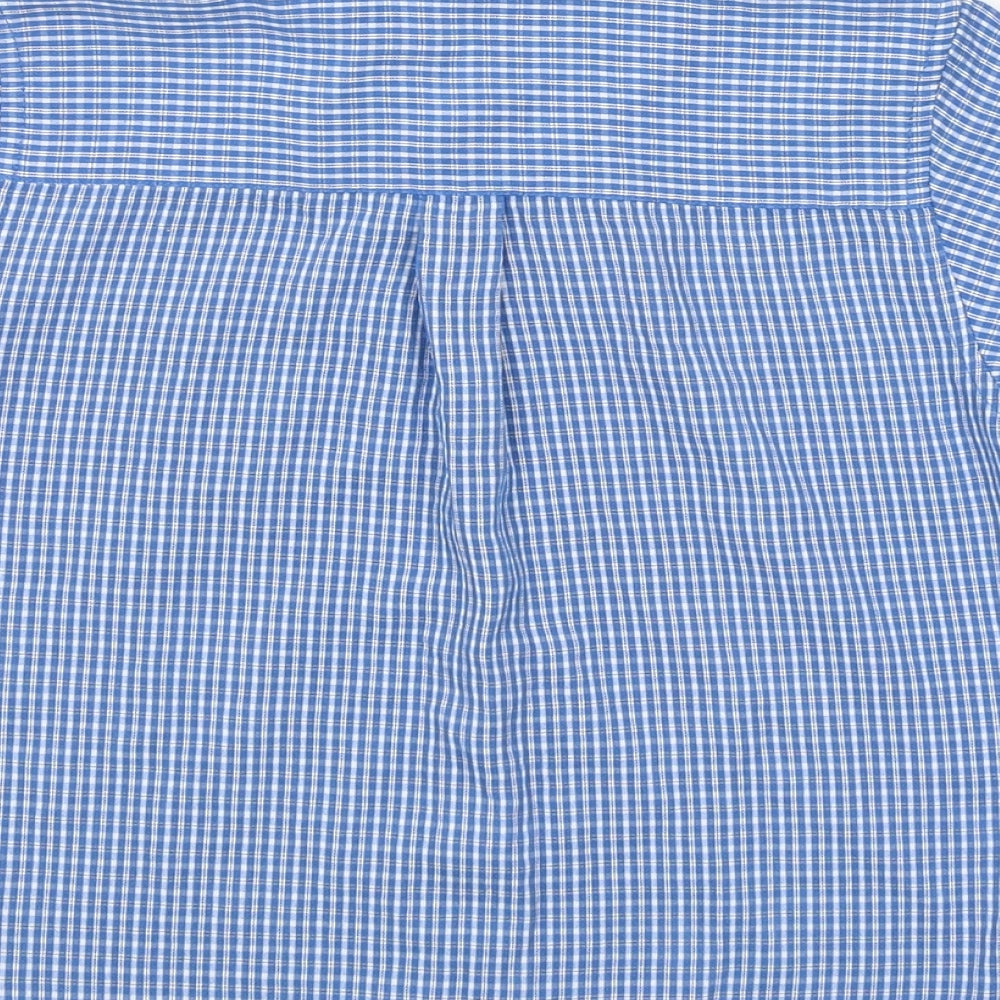 NEXT Boys Blue Check Basic Button-Up Size 4 Years