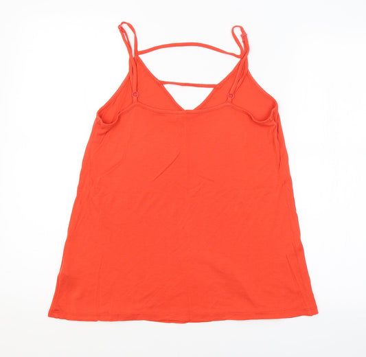 ASOS Womens Red Basic T-Shirt Size 10