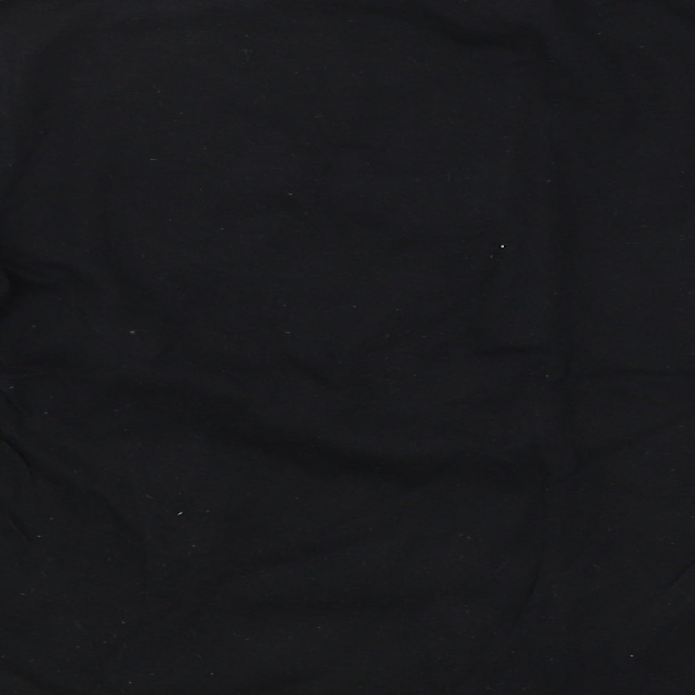 URB65 Boys Black Basic T-Shirt Size 6-7 Years