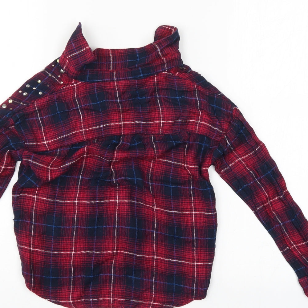 I love girl wear Girls Multicoloured Check Basic Button-Up Size 9 Years